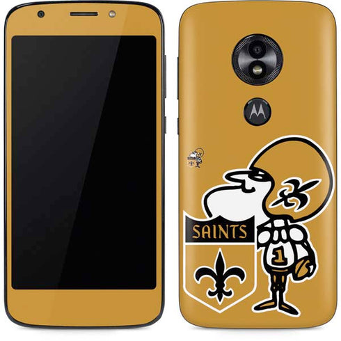 NFL New Orleans Saints Retro Logo Moto E5 Play Skin
